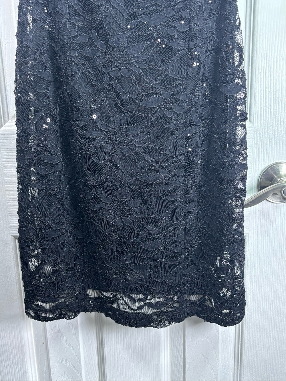Fredericks of Hollywood Black Lace Halter Neck Dress XL - Picture 7 of 15